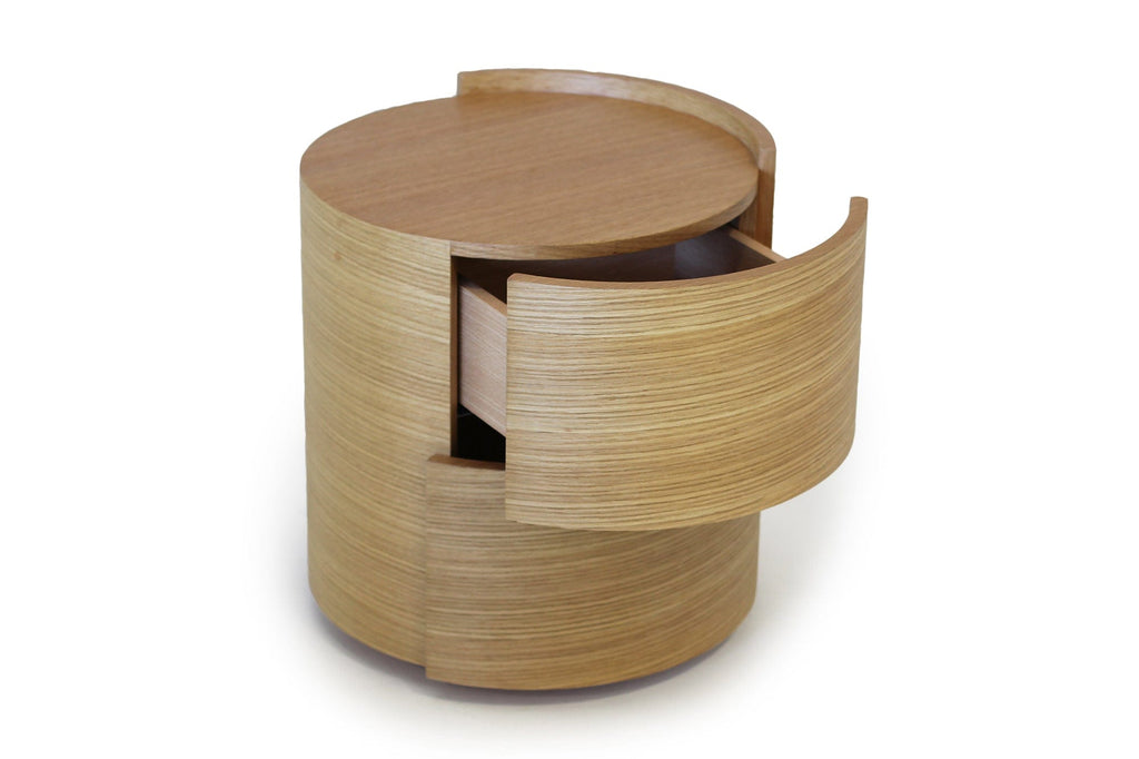 Dexter Bedside Table - Ash Oak - Pair