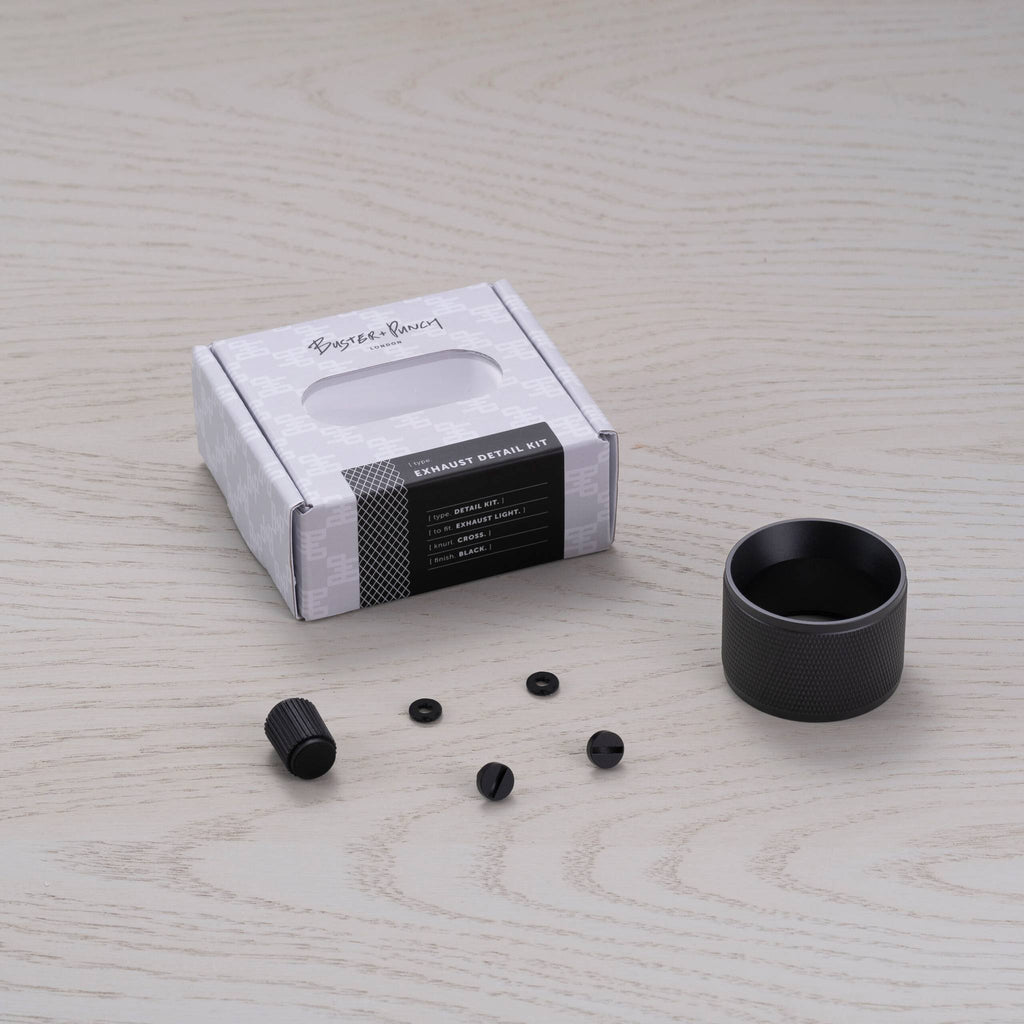 Buster + Punch Exhaust Cross Detail Kit in Black