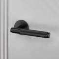 Buster + Punch Door Handle Set — Cross Knurl, Sprung