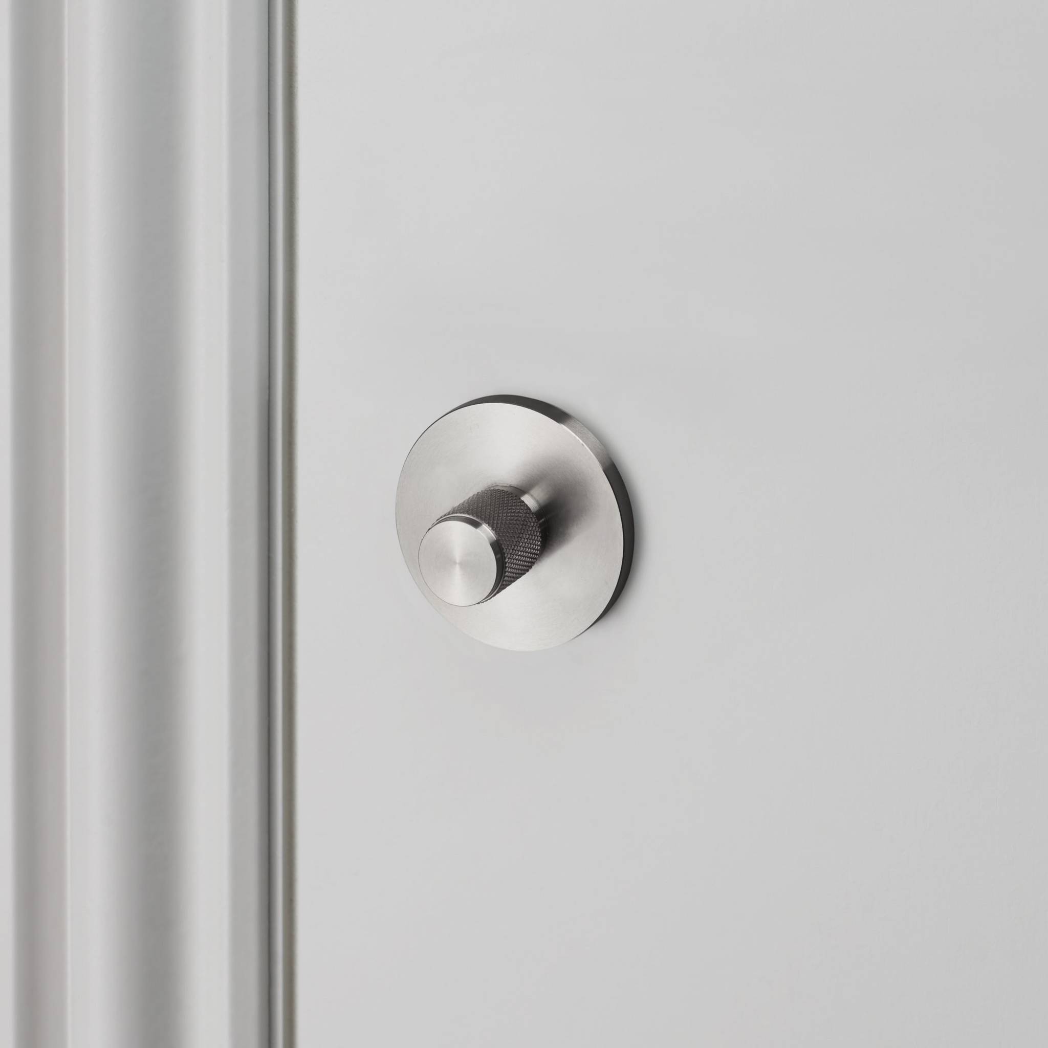 Buster + Punch Thumbturn Lock Cross Knurl in Steel