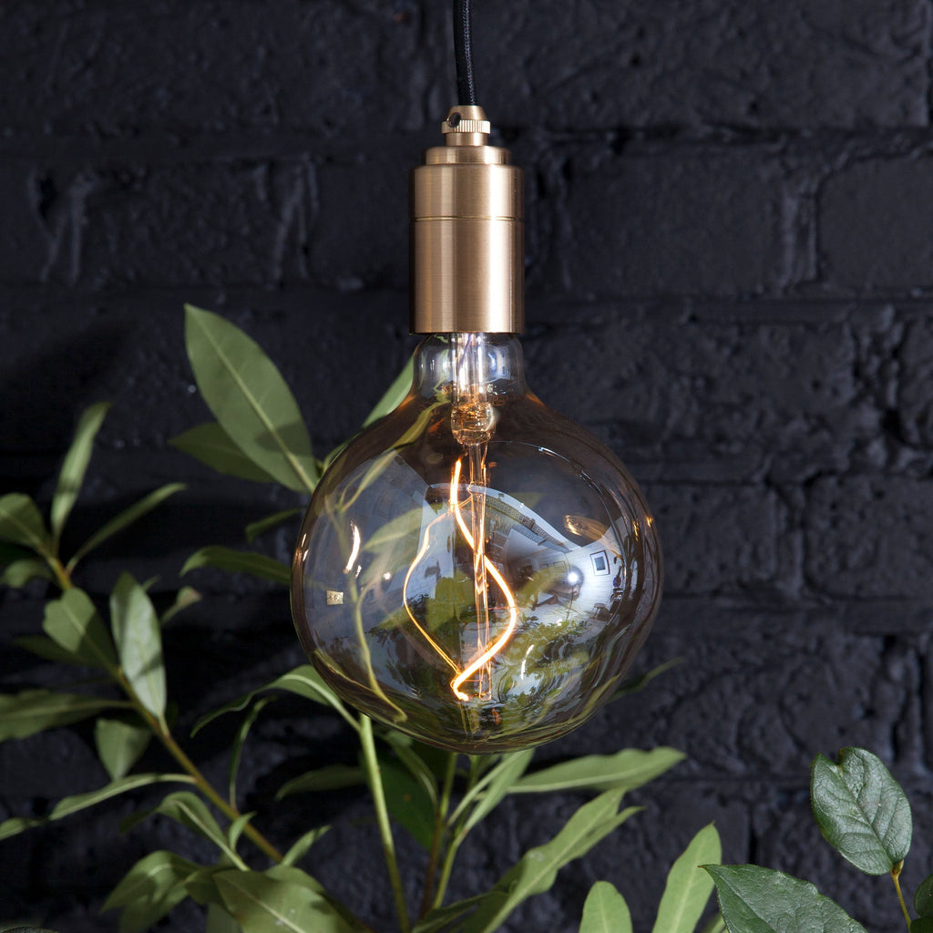 Tala Voronoi I Plug-In Pendant in Brass in a styled interior setting (view 2)