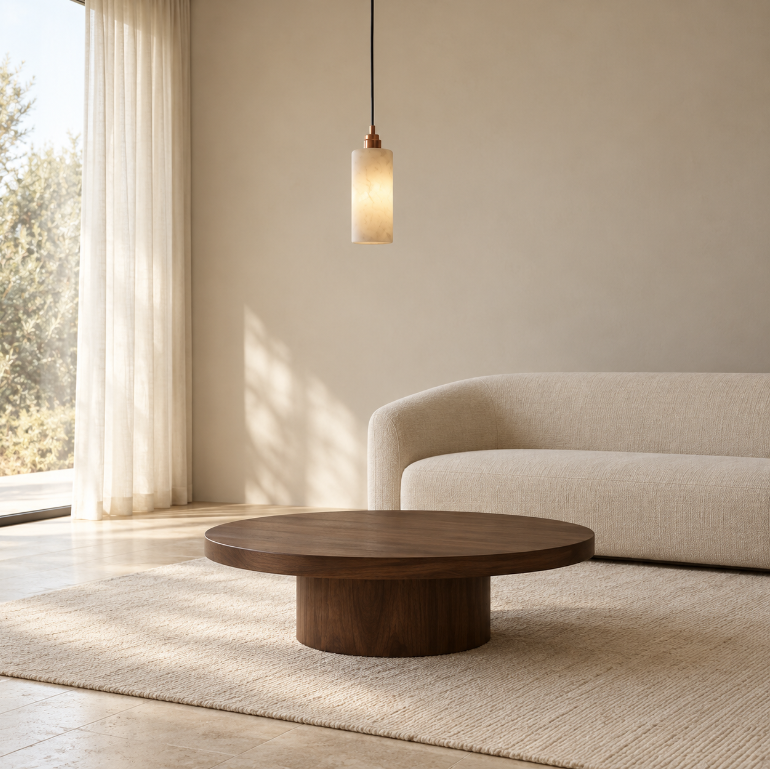 Araco Lumière Frozen Voss Alabaster Pendant Light