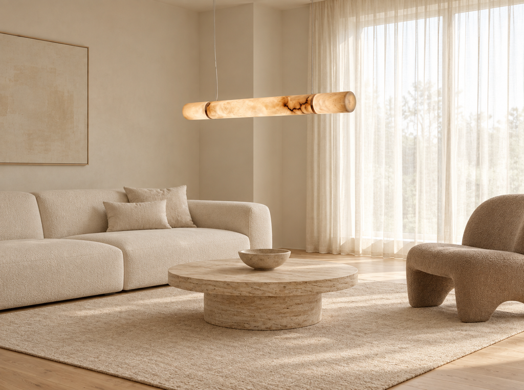 Araco Lumière Frozen Vox Alabaster Pendant Light